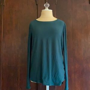 Emerald green stretch top
